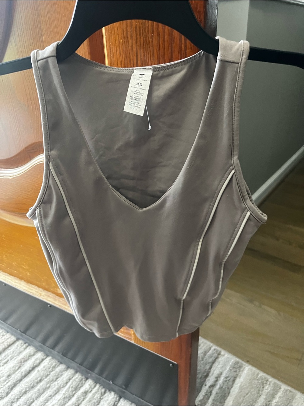Isabel Etoile Racing Tank - Taupe